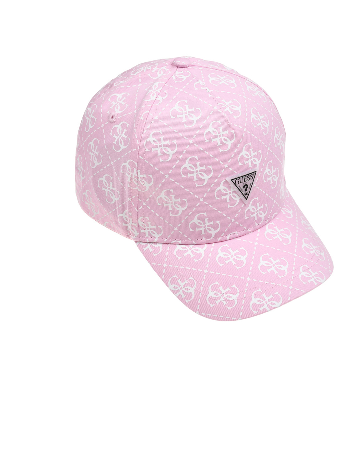 Бейсболка со сплошным белым лого Guess, размер L, цвет розовый