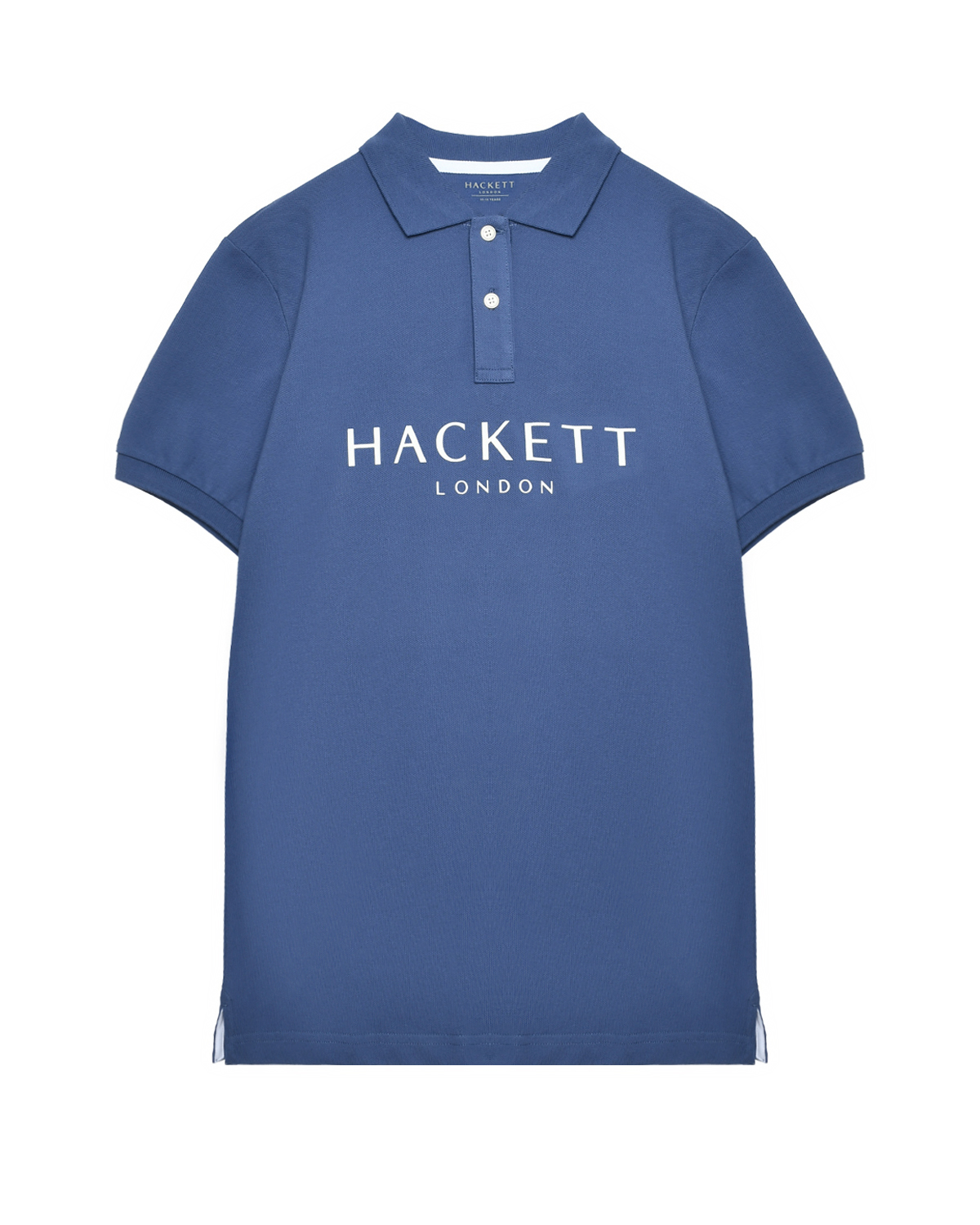 Футболка-поло лого на груди синяя Hackett London, размер 176, цвет нет цвета - фото 1