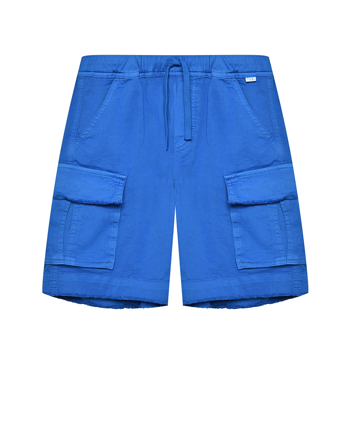 Бермуды с карманами-карго, синие IL Gufo, размер 104, цвет нет цвета