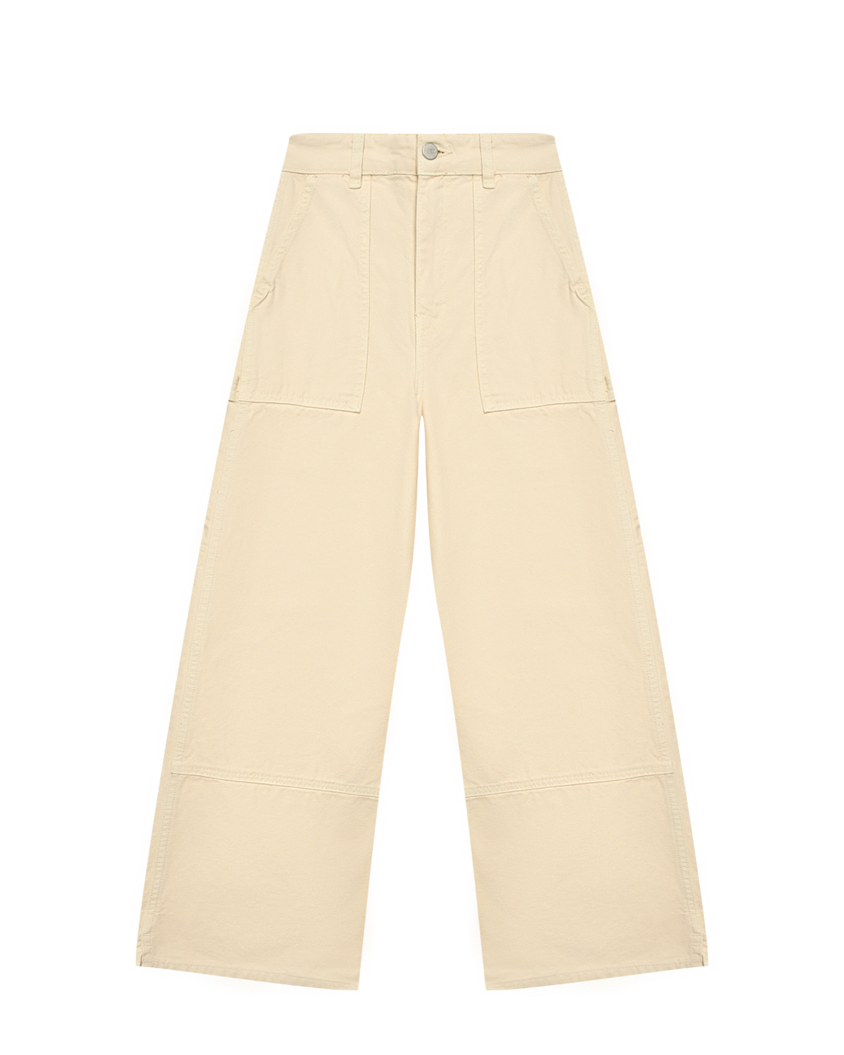 Джинсы широкие с крупными карманами Les Coyotes de Paris широкие джинсы с контрастной строчкой