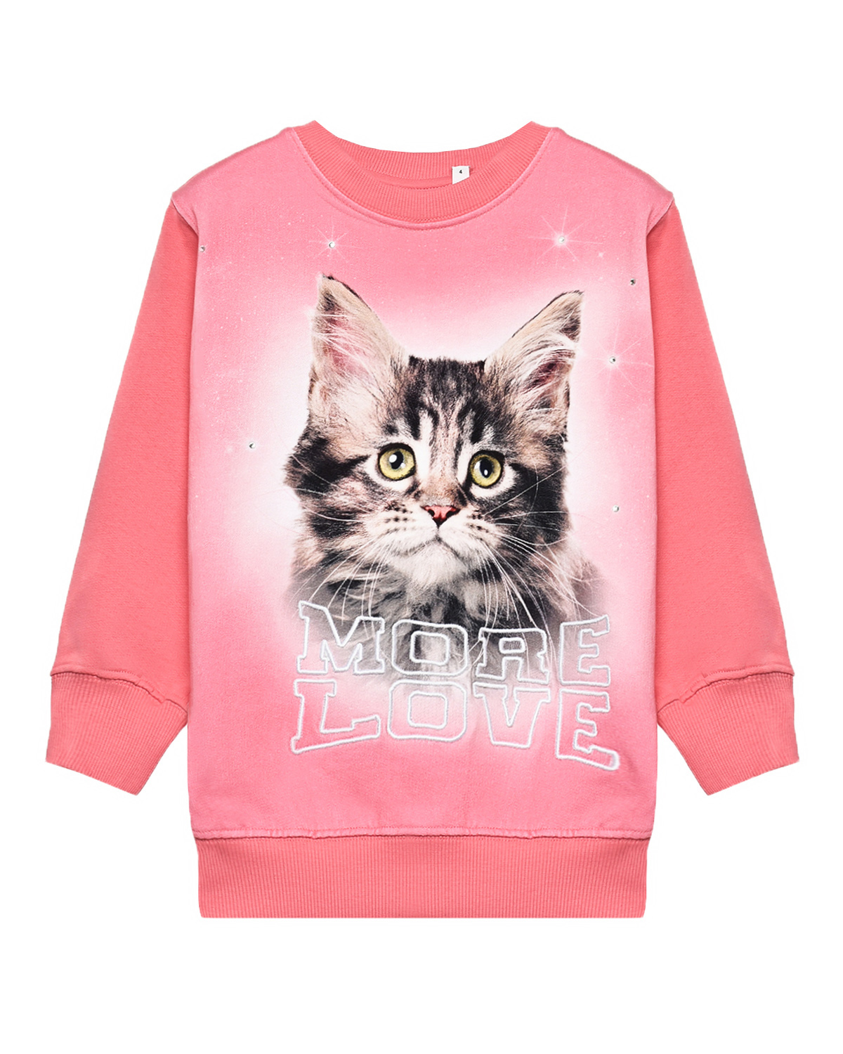 Свитшот Monti More Love Cat Molo, размер 104, цвет розовый - фото 1