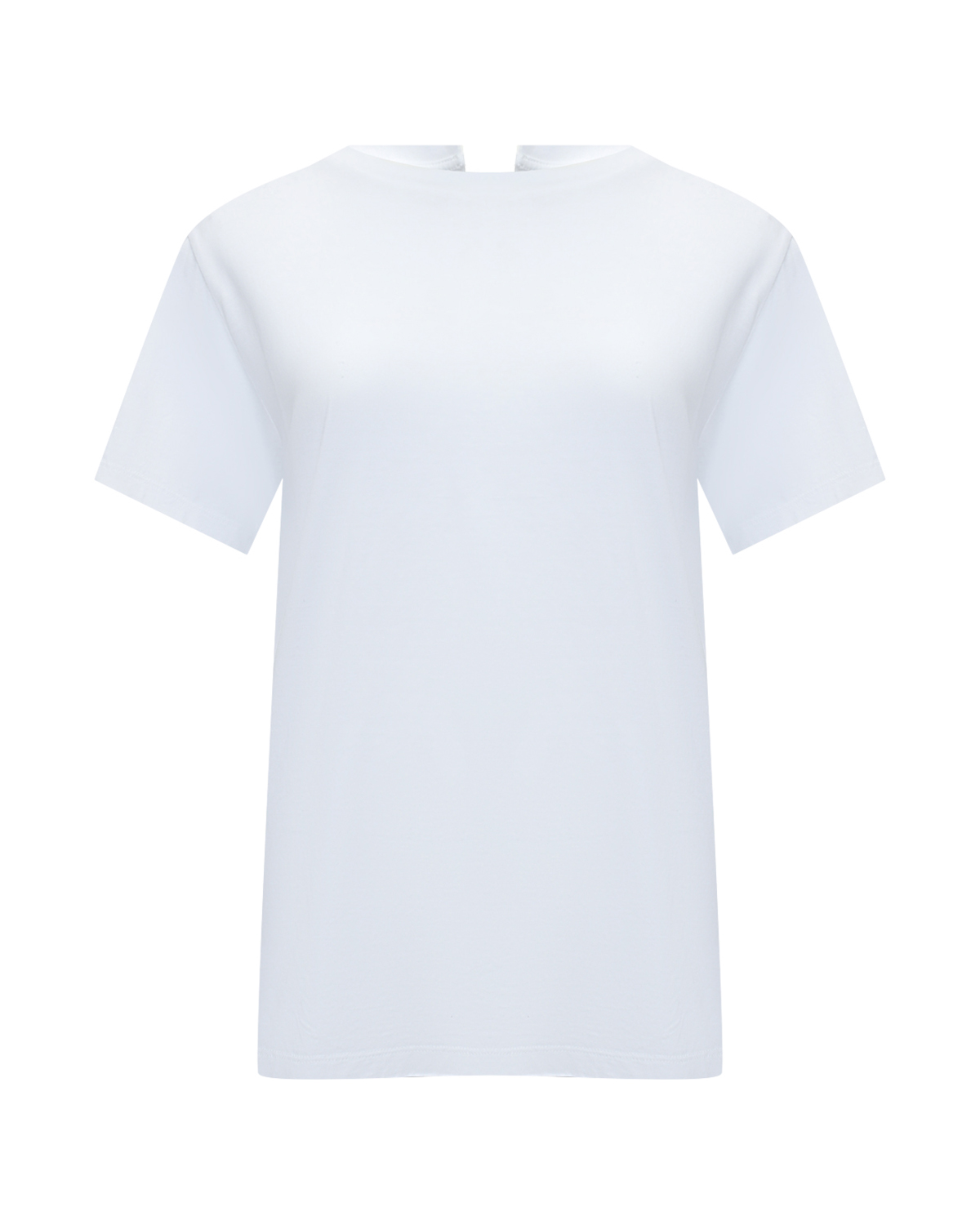 Футболка с разрезом на спине, белая MM6 Maison Margiela футболка базовая белая с лого mm6 maison margiela
