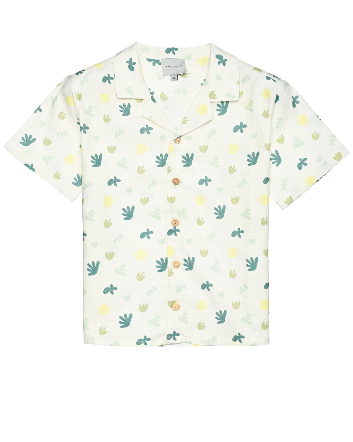 Рубашка со сплошным принтом Mipounet, размер 92, цвет нет цвета