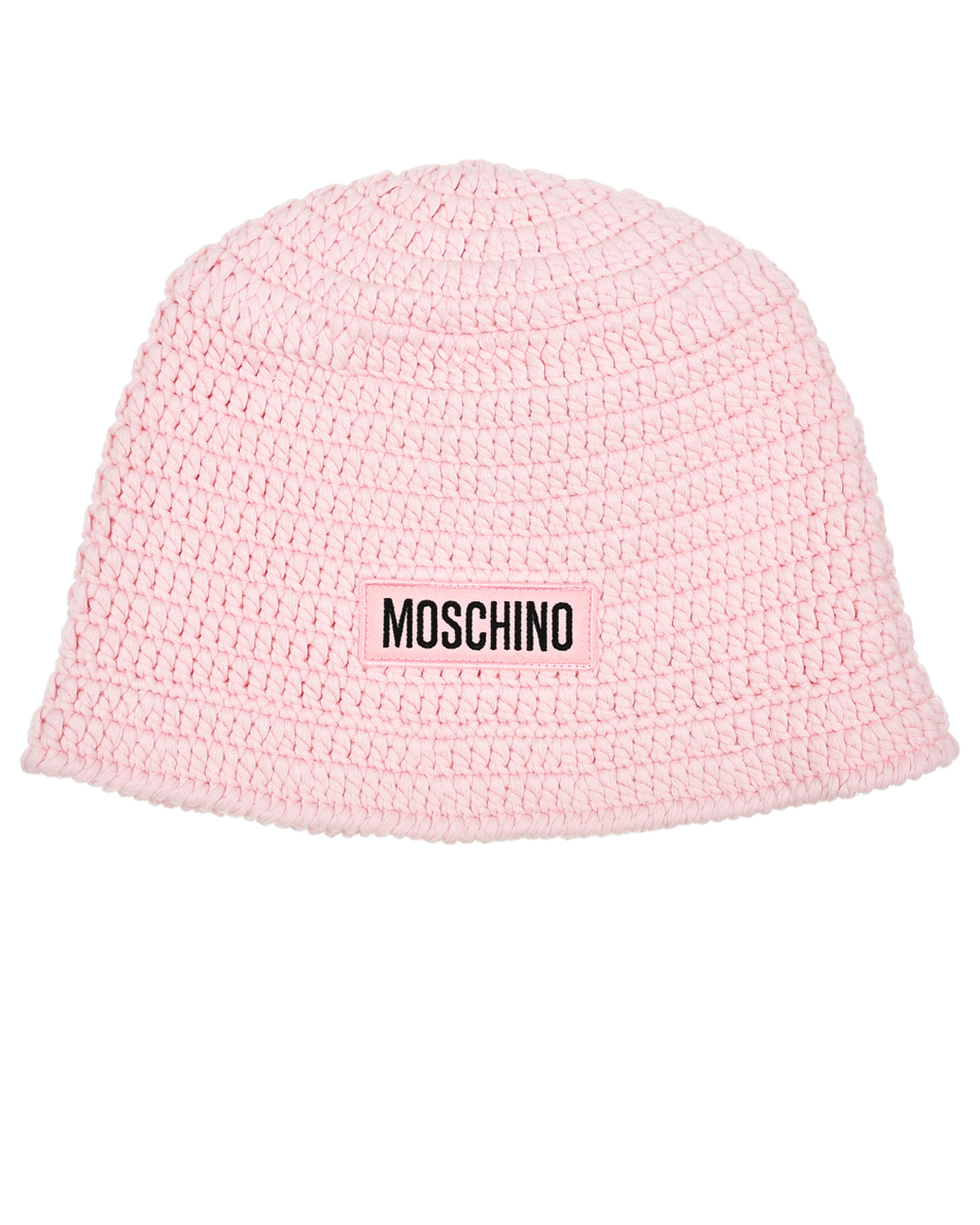 Вязаная шляпа с лого Moschino, размер 58, цвет нет цвета