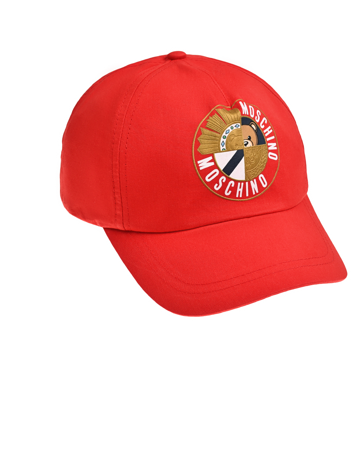 Бейсболка с лого, красная Moschino, размер 56, цвет красный