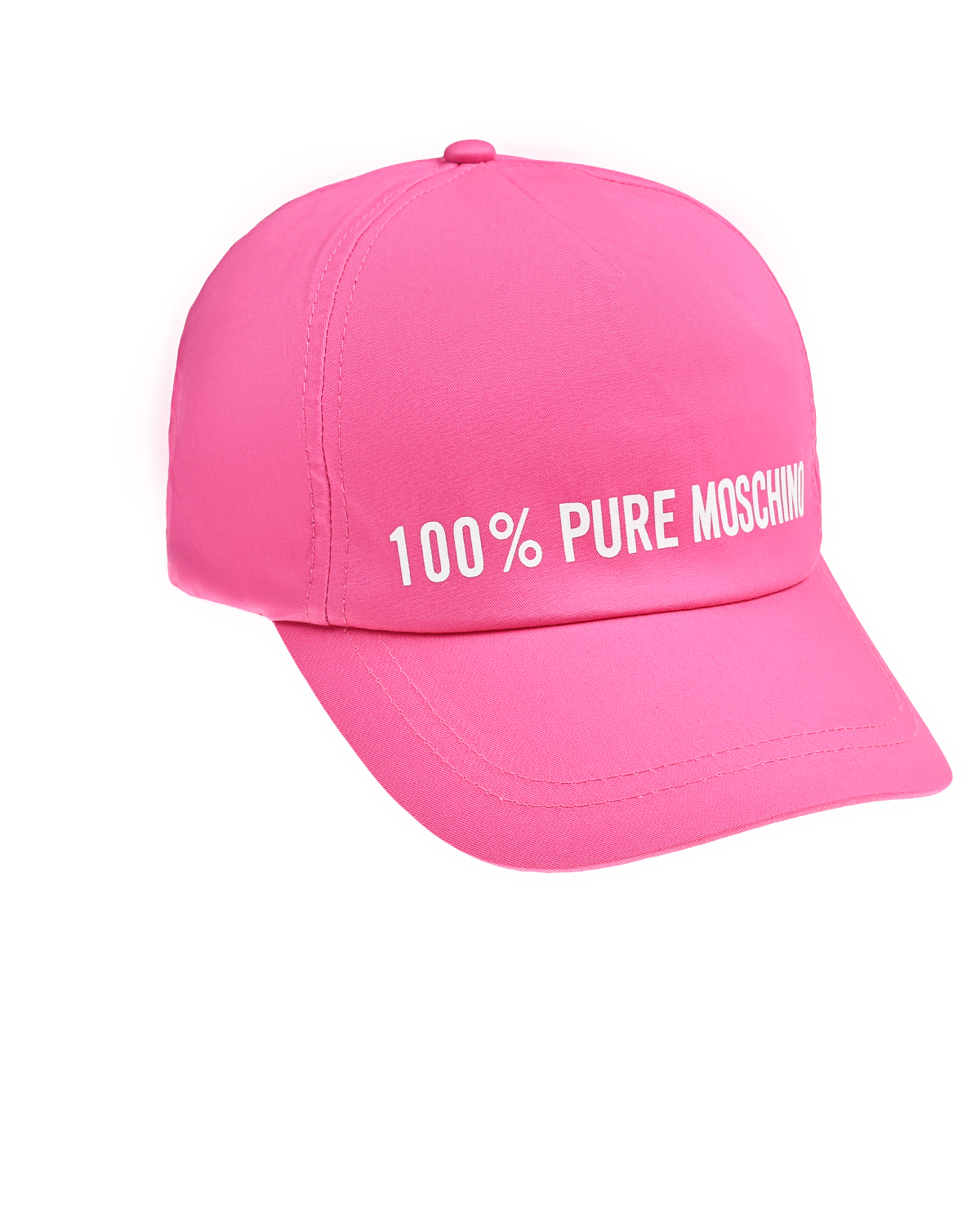 Бейсболка с принтом "100% Pure Moschino", размер 54, цвет розовый