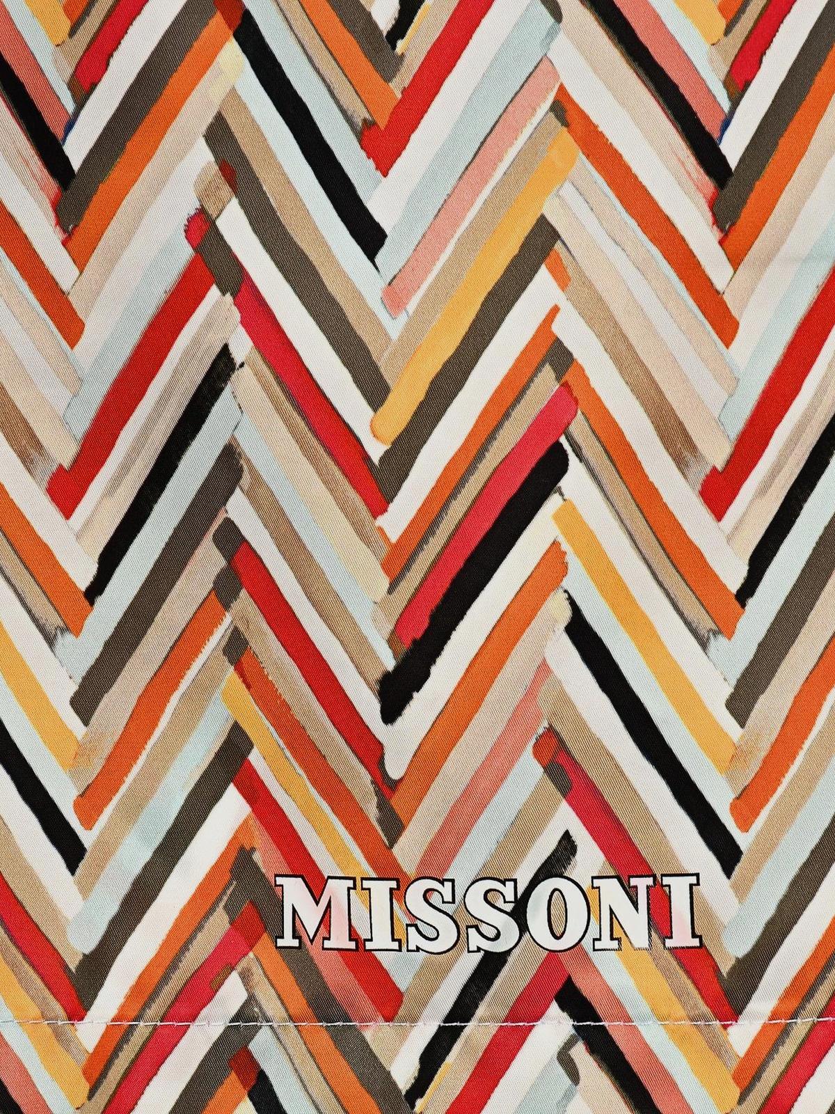 Шорты для купания с принтом зигзаги Missoni Вид№4