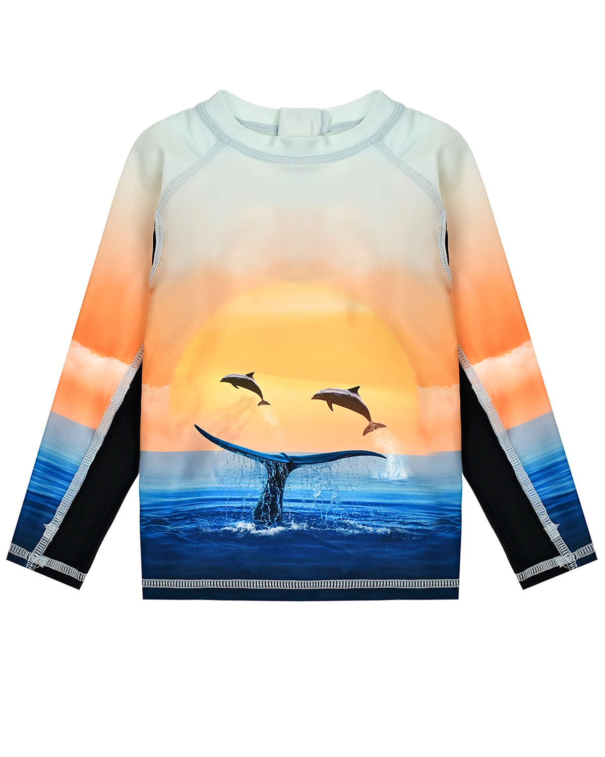Пляжная толстовка с принтом "Дельфины" Molo, размер 92, цвет мультиколор