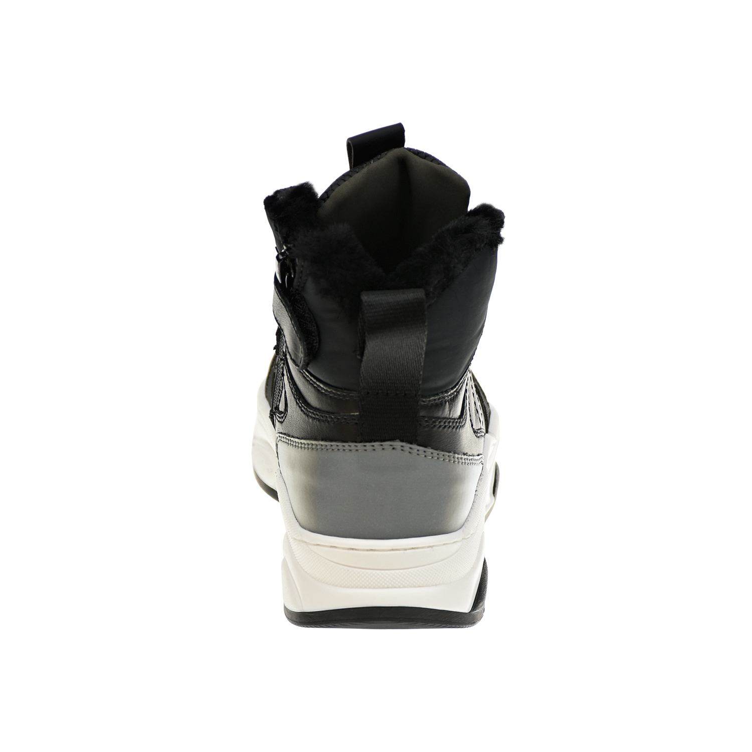 Черные высокие кроссовки с серыми вставками Morelli детские, размер 37, цвет черный - фото 3