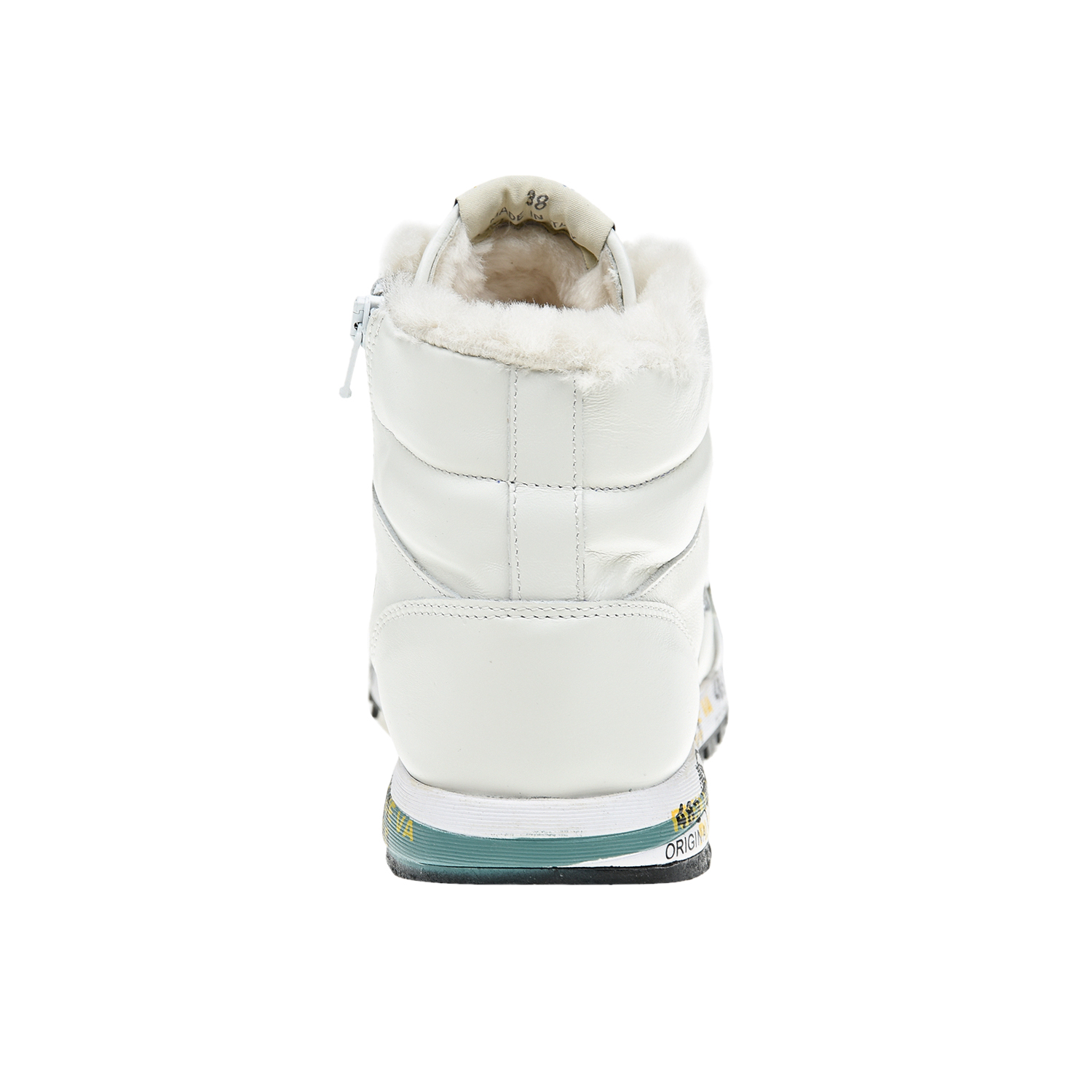 Белые кроссовки с серебристым логотипом will be Premiata детские, размер 38, цвет белый - фото 3
