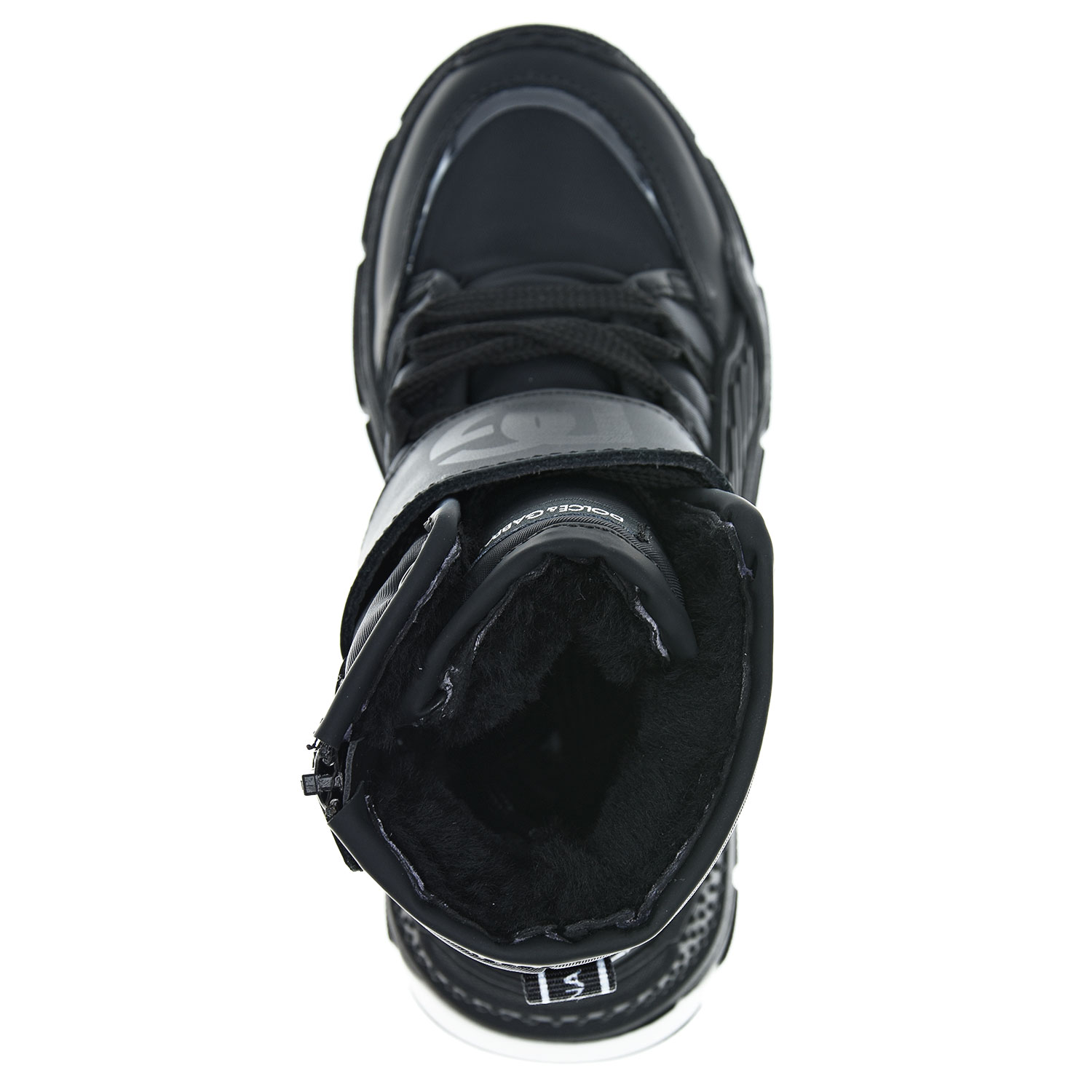 Высокие черные кроссовки Dolce&Gabbana детские, размер 28, цвет черный - фото 5