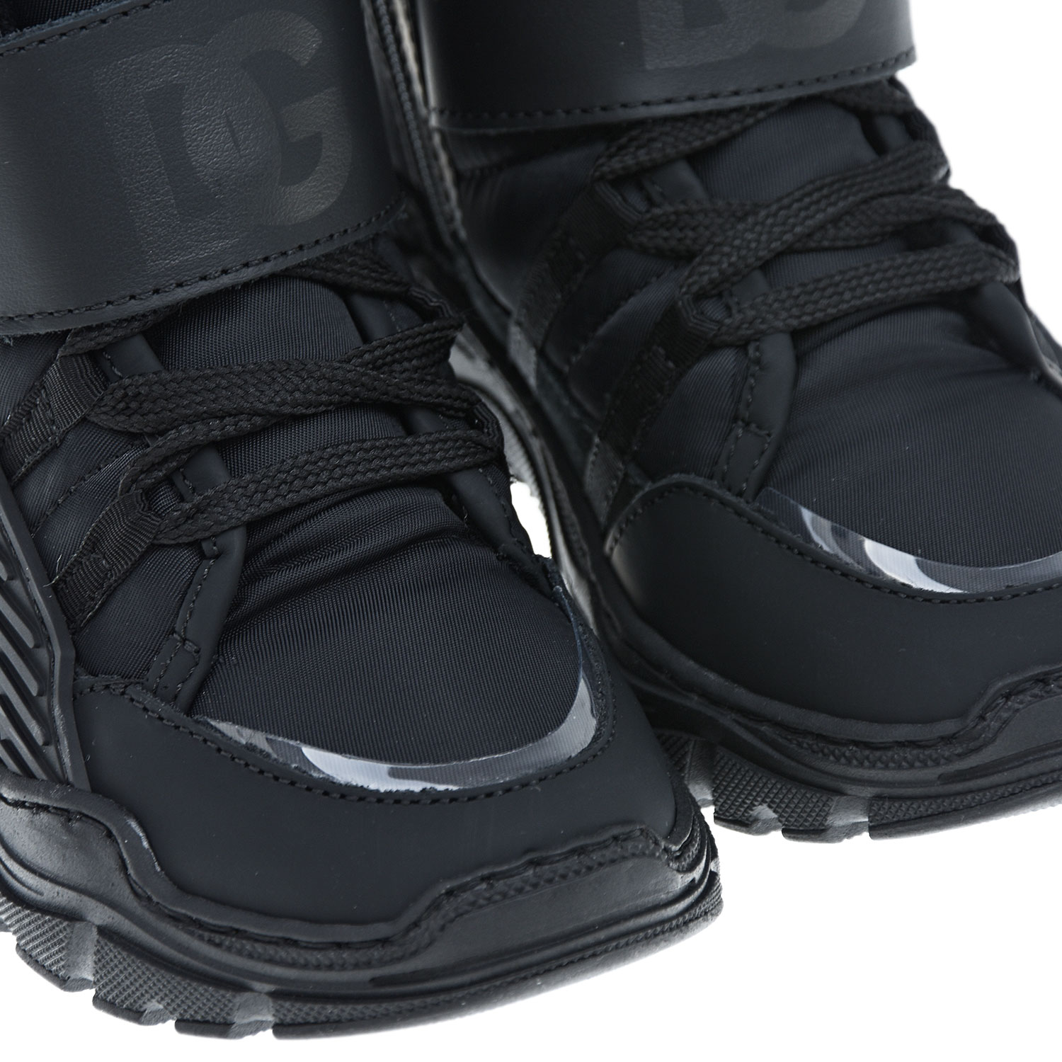Высокие черные кроссовки Dolce&Gabbana детские, размер 28, цвет черный - фото 7