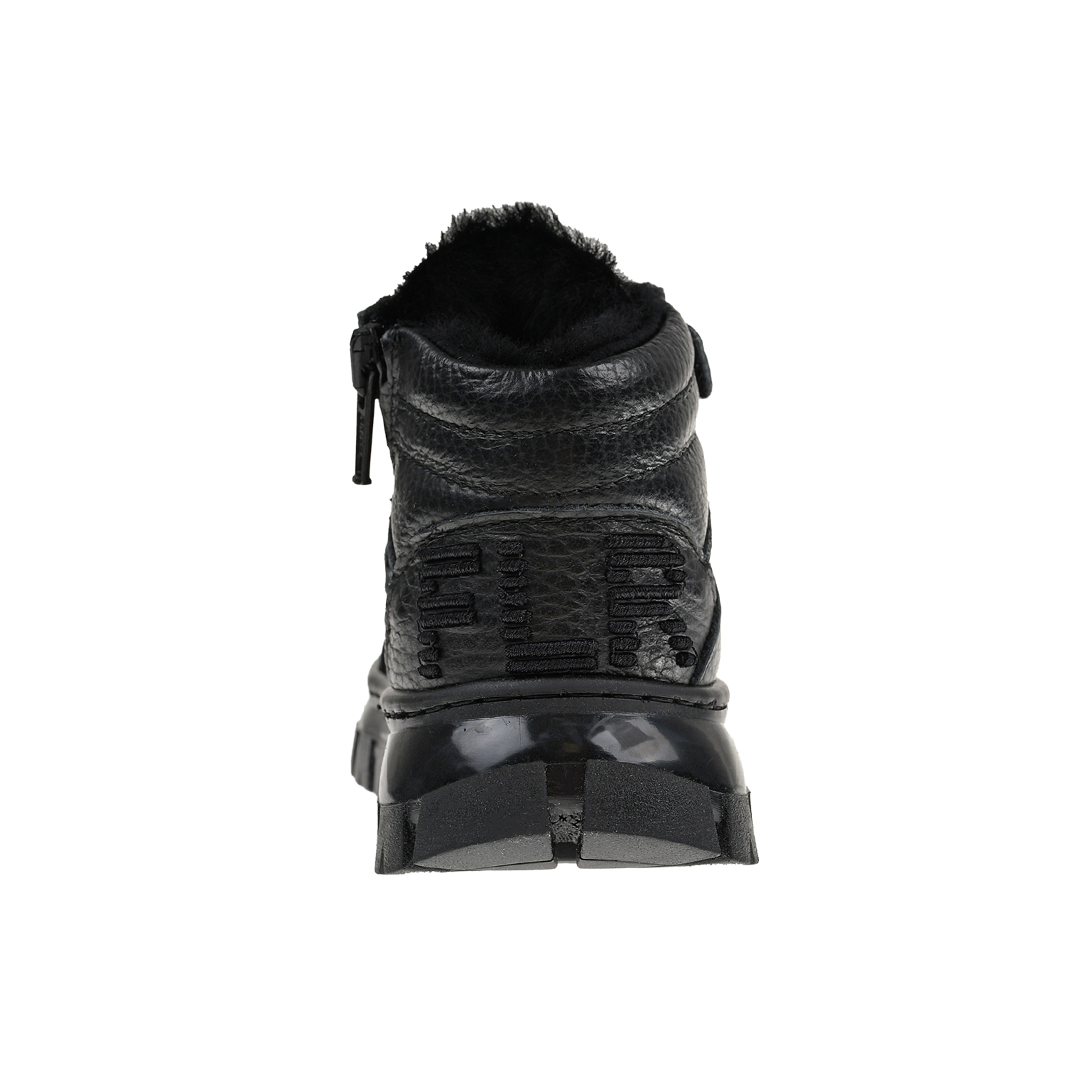 Высокие черные кроссовки с меховой подкладкой Florens детские, размер 23, цвет черный - фото 3