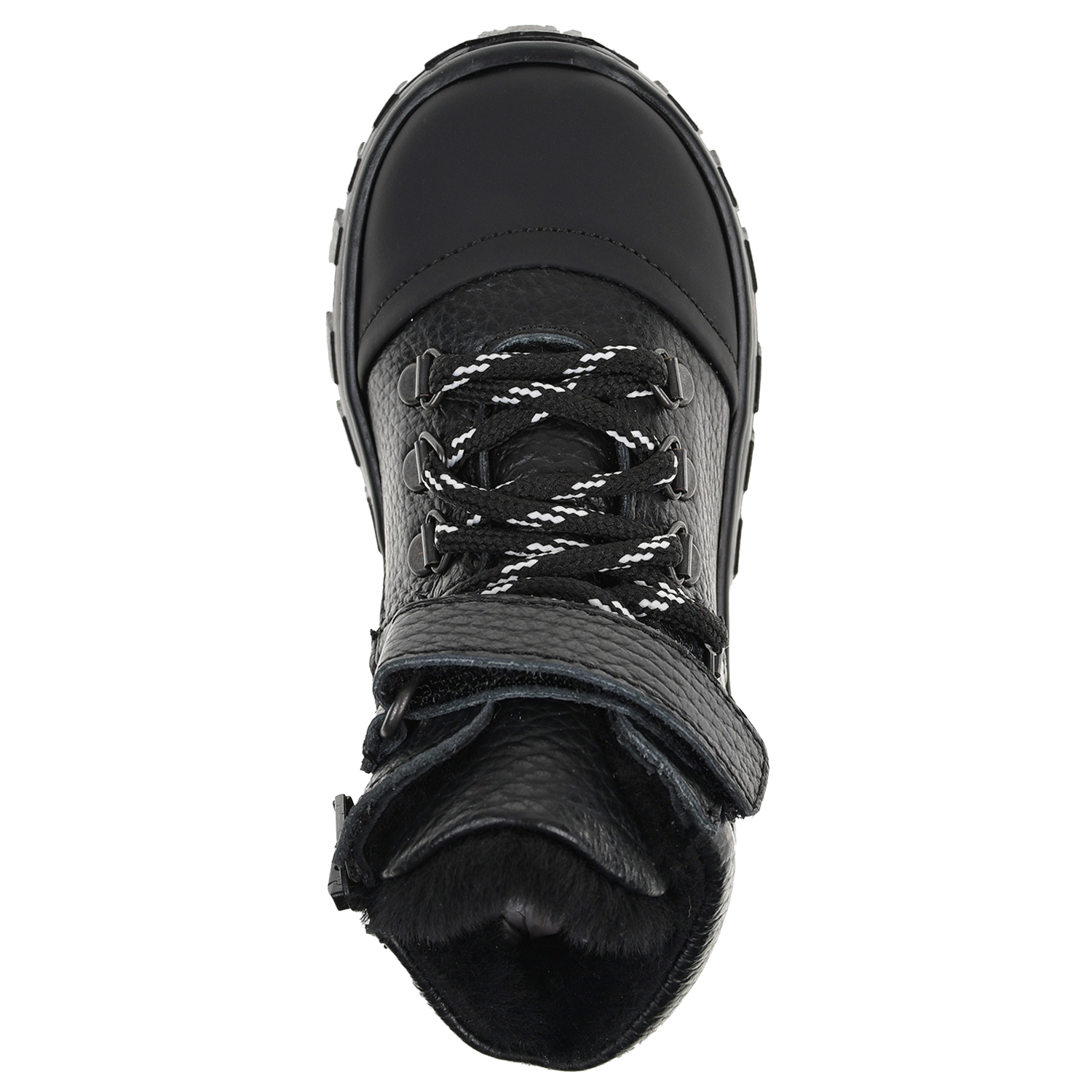 Высокие черные кроссовки с меховой подкладкой Florens детские, размер 23, цвет черный - фото 4