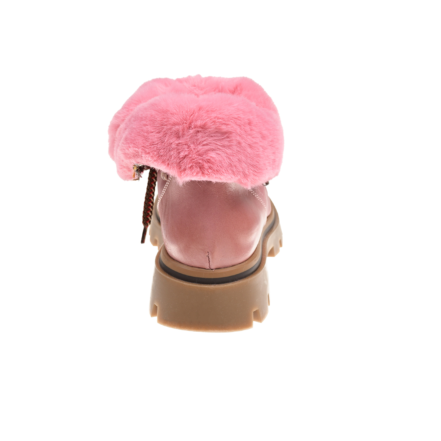 Розовые ботинки с подкладкой из овчины Gallucci детские, размер 37, цвет розовый - фото 3