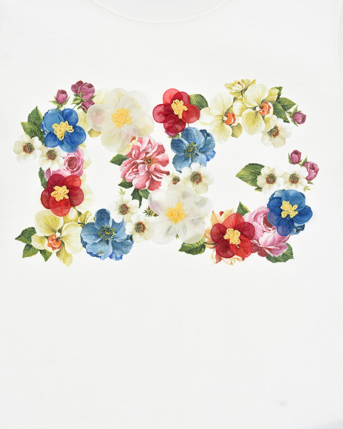 Песочник с цветочным принтом логотипа Dolce&Gabbana детский - фото 3