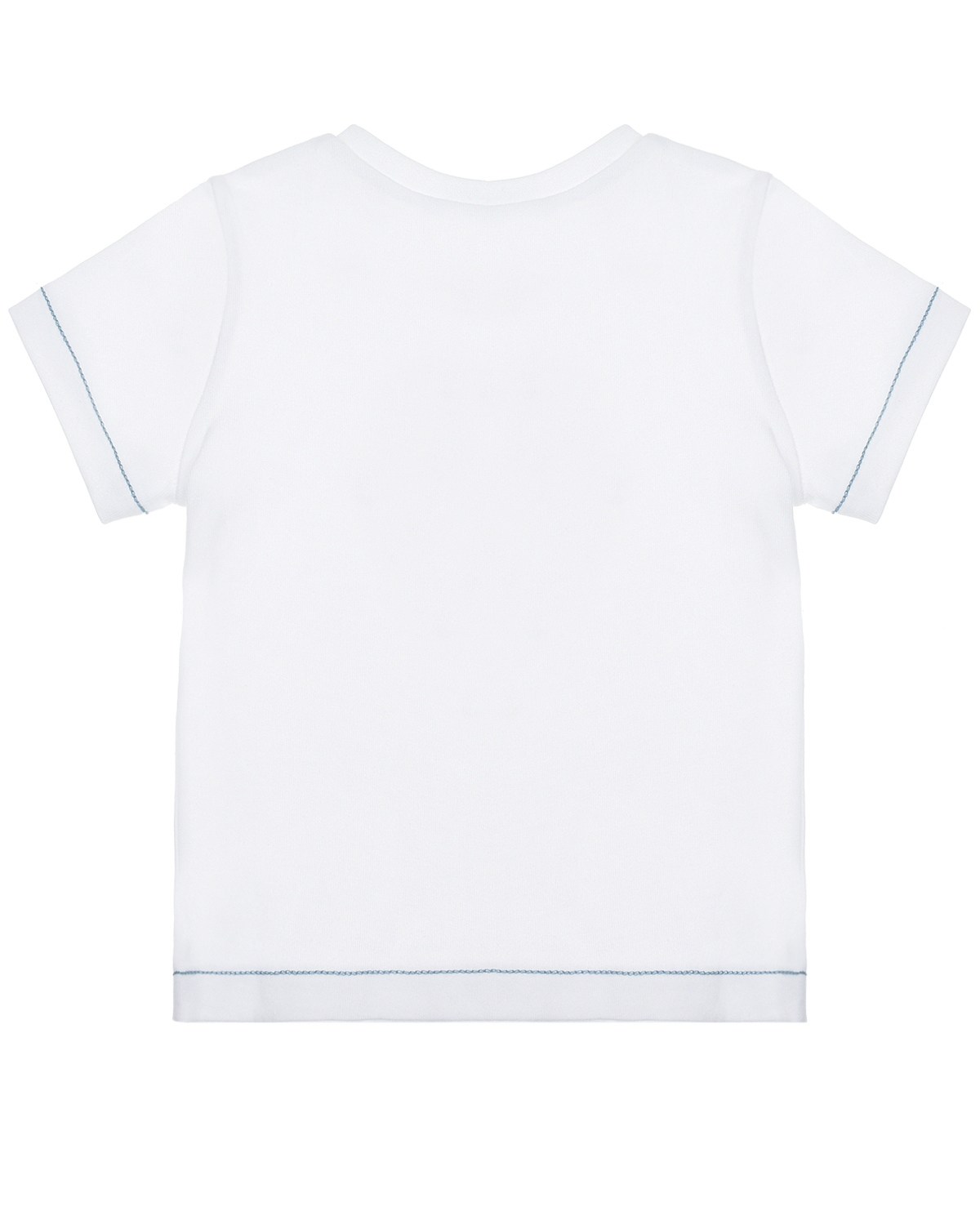 Белая футболка с принтом "рыбы" Tartine et Chocolat детская, размер 80, цвет белый - фото 2