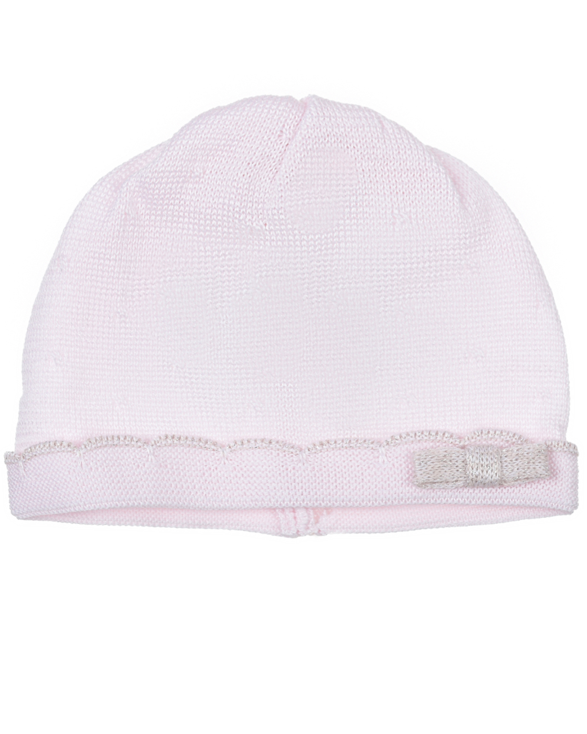 Светло-розовая шапка с оборкой Marlu, размер 56/62, цвет розовый