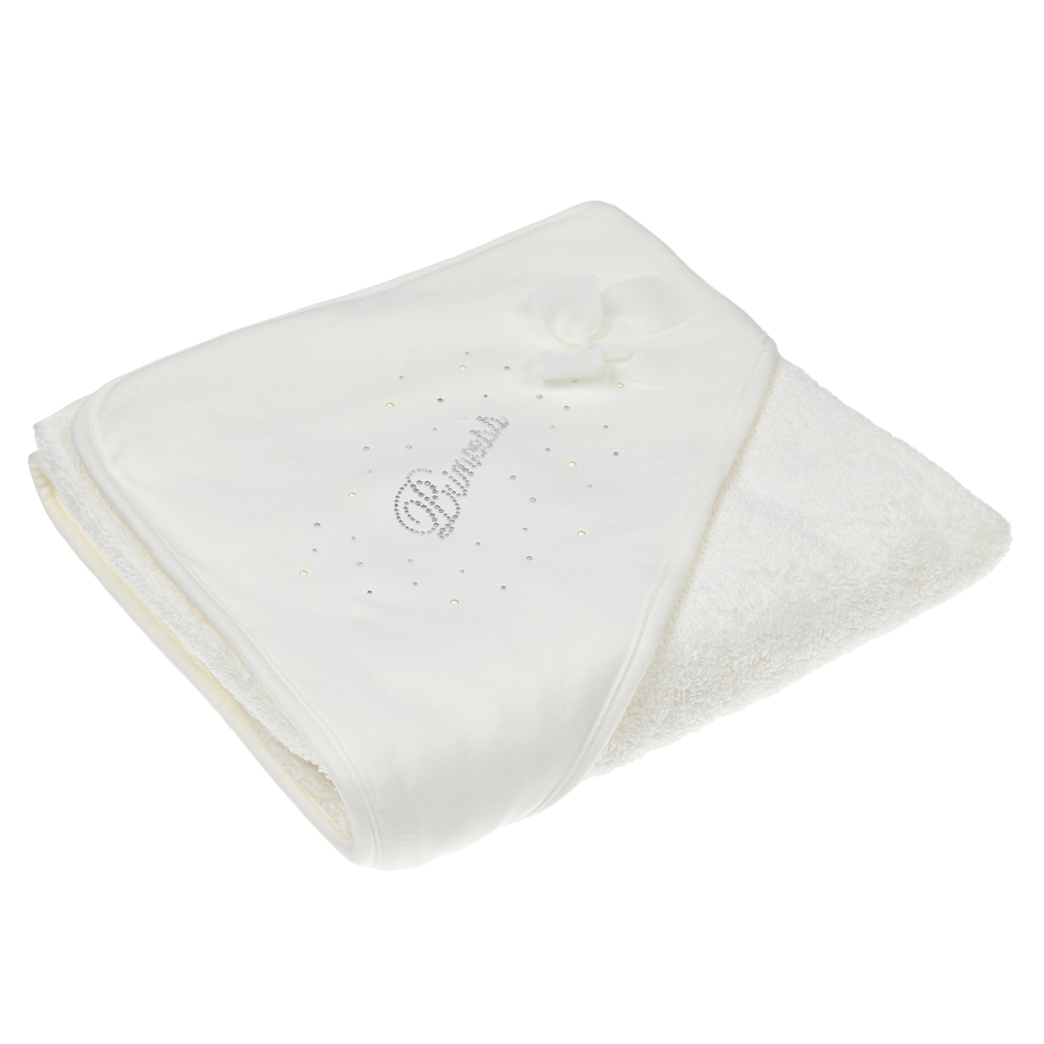 Полотенце молочного цвета со стразами, 68x74 см Story Loris полотенце бумажное 2 слоя 2 рулона белое veiro classic plus 6п22