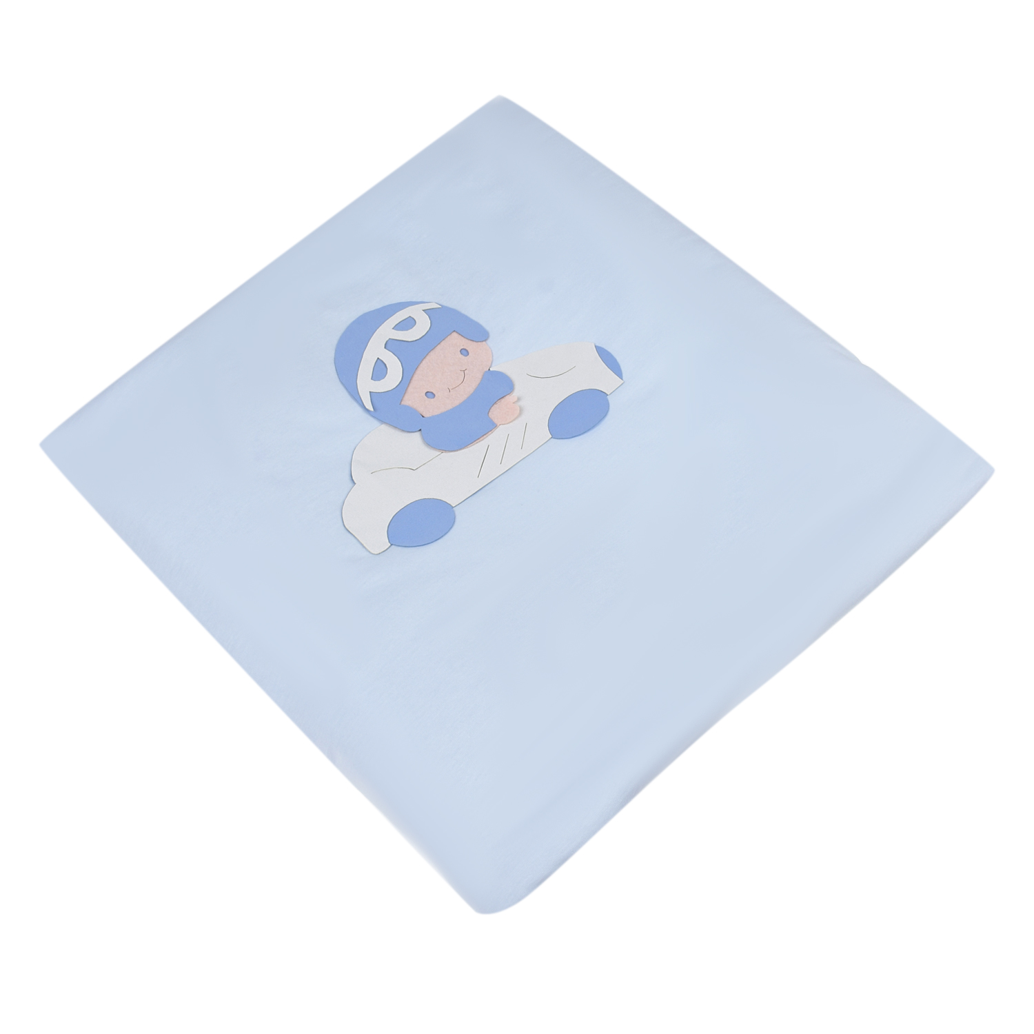 Голубое одеяло с аппликацией, 70x80 см Story Loris зеркало 30х40 см прямоугольное светло голубое с полочкой berossi tokyo нв 11508000