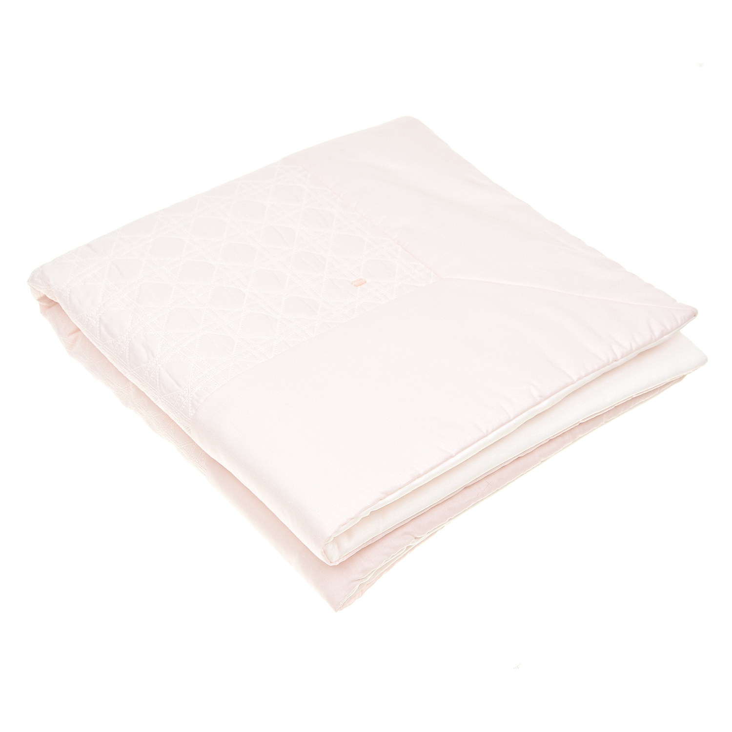 Розовое одеяло с вышивкой Dior детское - фото 1