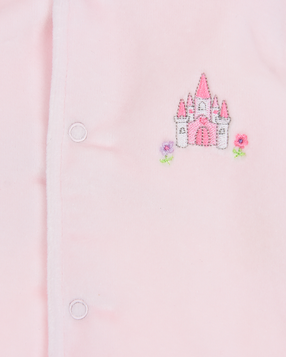 Розовый комбинезон с вышивкой "замок" Kissy Kissy детский - фото 3
