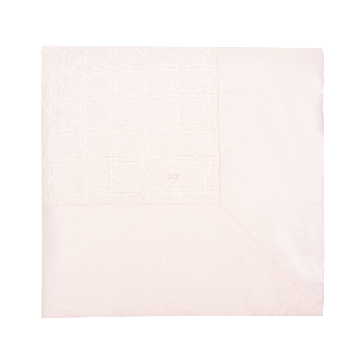 Розовое одеяло с вышивкой Dior детское - фото 2