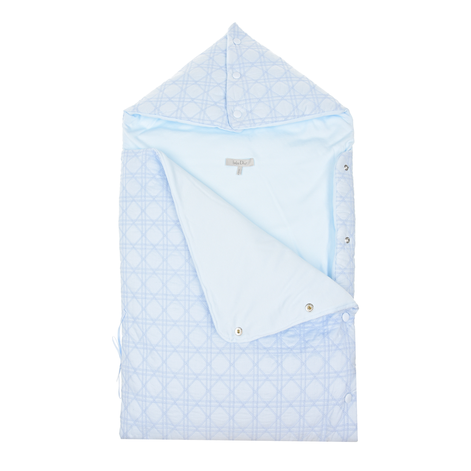 Голубой конверт для новорожденного с вышивкой «Cannage» Dior детский - фото 2