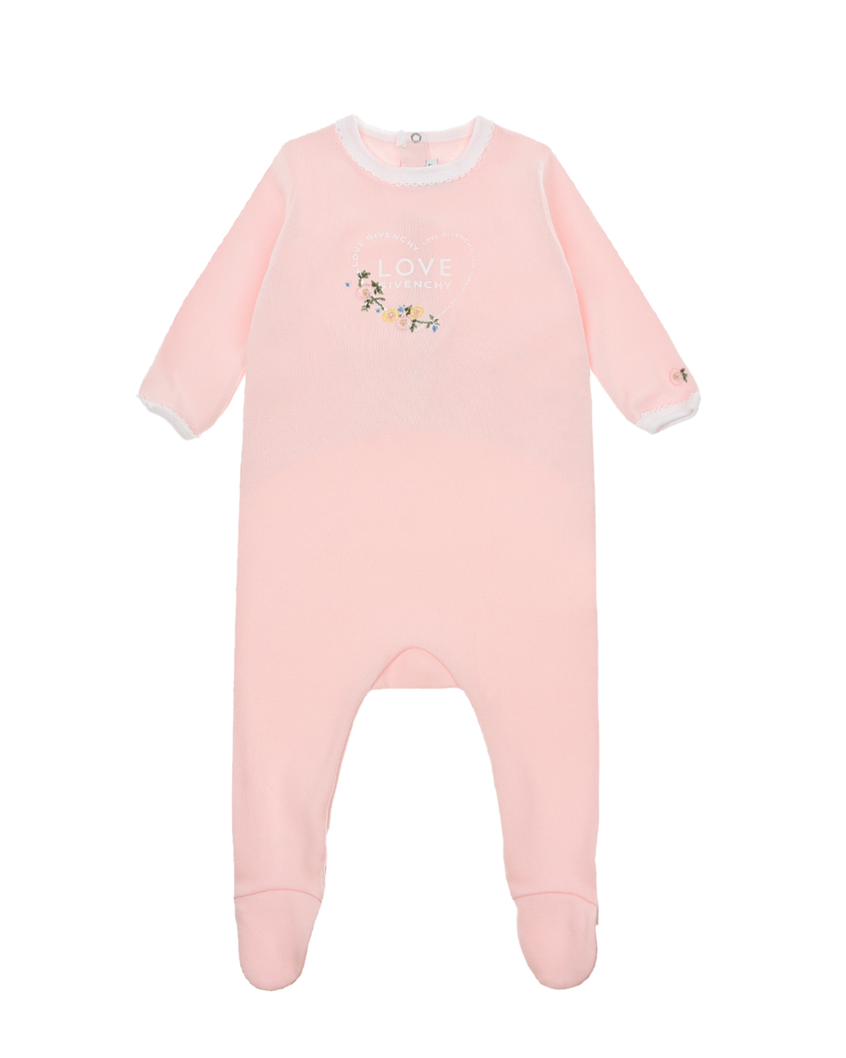 Розовый комплект из двух деталей Givenchy детский, размер 62, цвет нет цвета - фото 2