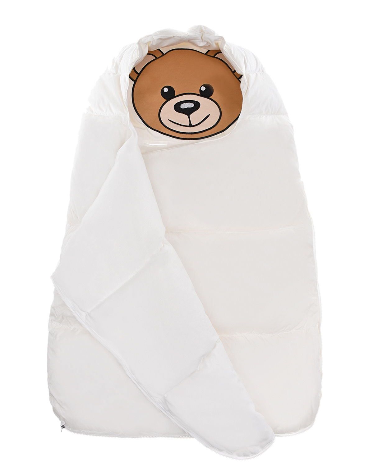 Белый стеганый конверт Moschino детский, размер unica, цвет кремовый - фото 3