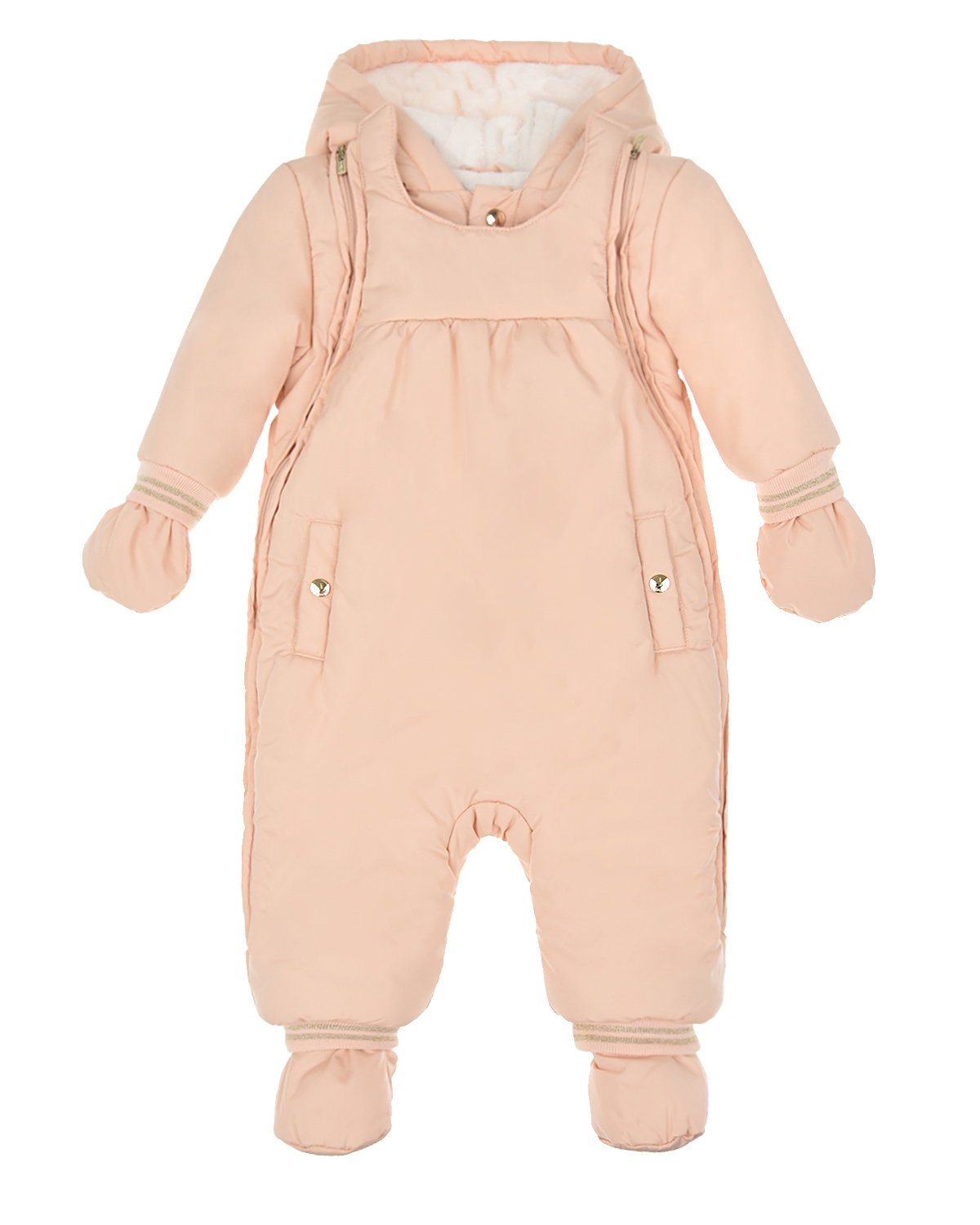 Комплект: комбинезон, варежки и пинетки Chloe детский, размер 62, цвет розовый - фото 1