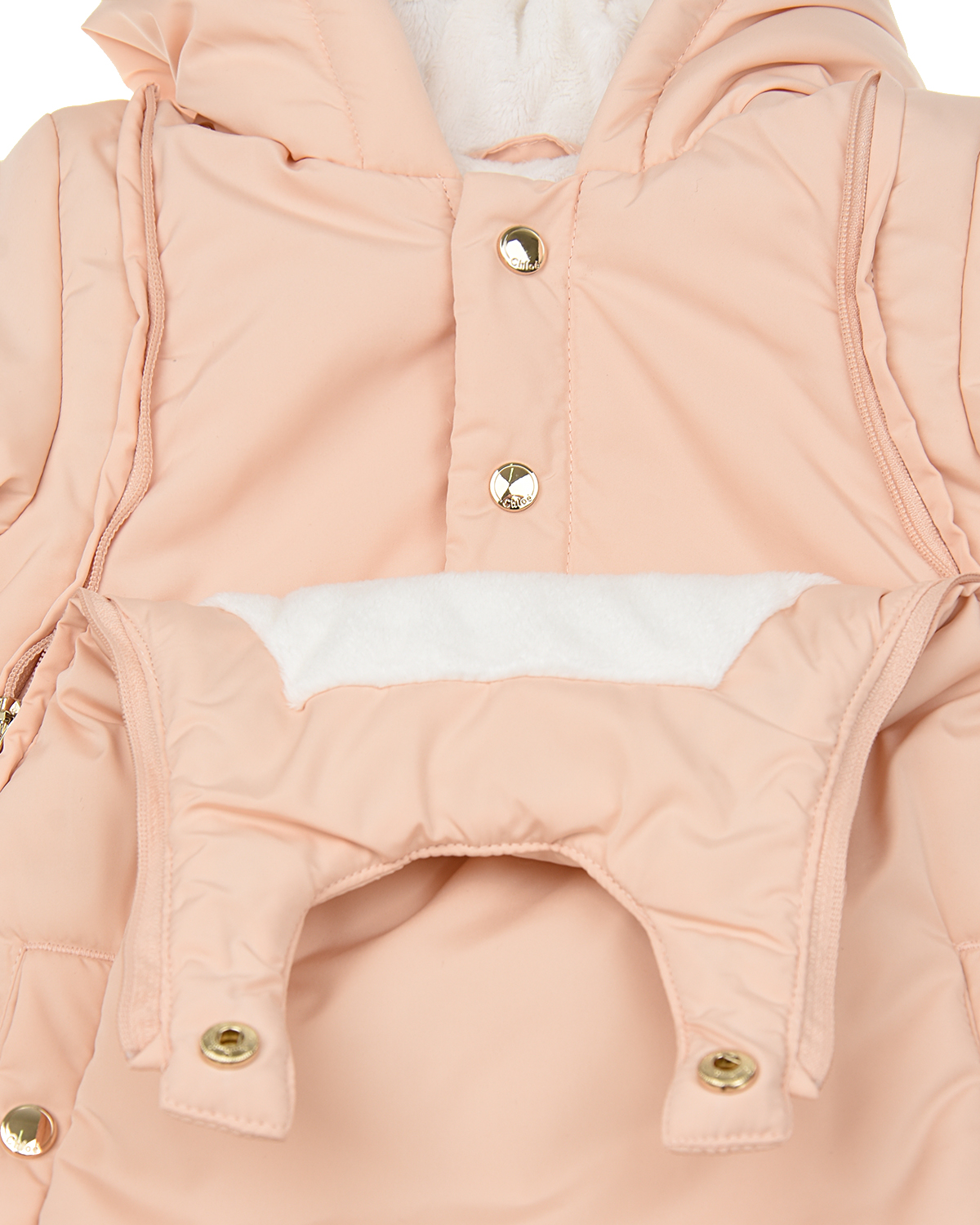 Комплект: комбинезон, варежки и пинетки Chloe детский, размер 62, цвет розовый - фото 5