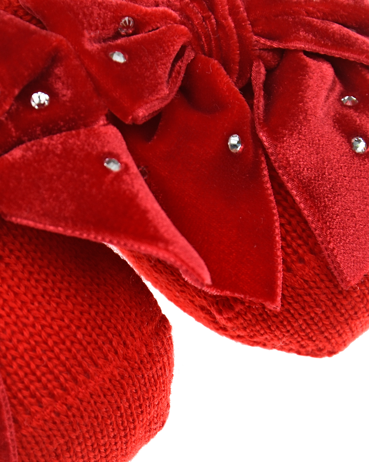 Подарочный набор: повязка и пинетки, красный Story Loris детский, размер 62 - фото 6