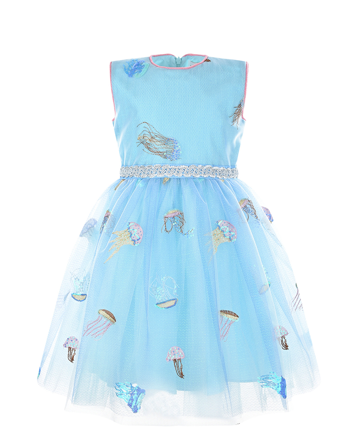 Голубое платье с вышивкой Eirene детское - фото 1