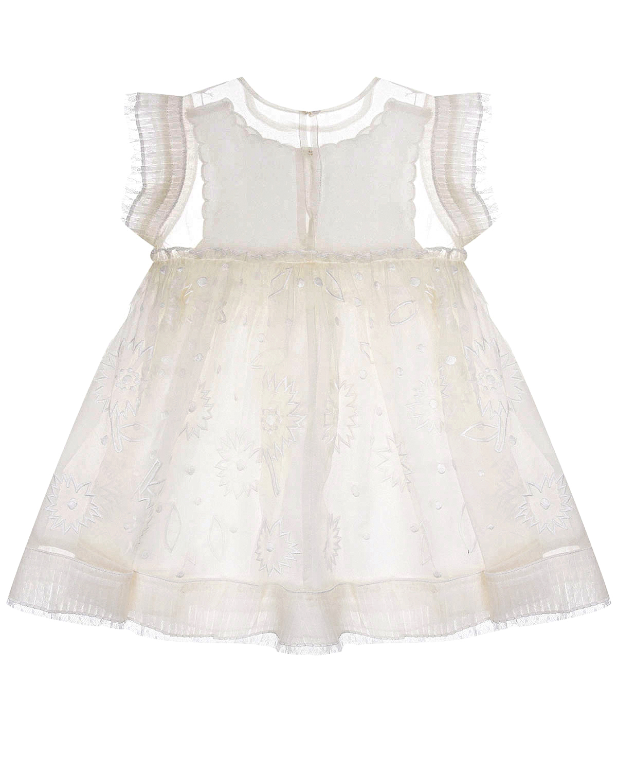 Белое платье с вышивкой Stella McCartney детское - фото 2