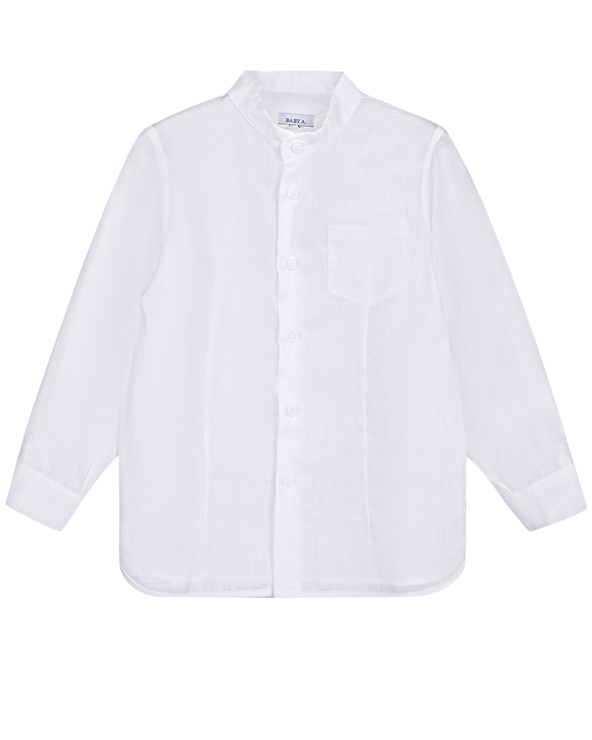 Белая рубашка с длинными рукавами Baby A детская, размер 98, цвет белый