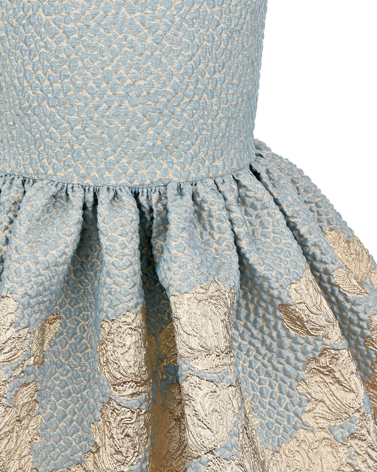 Платье с вышивкой и аппликациями David Charles детское, размер 128, цвет голубой - фото 3