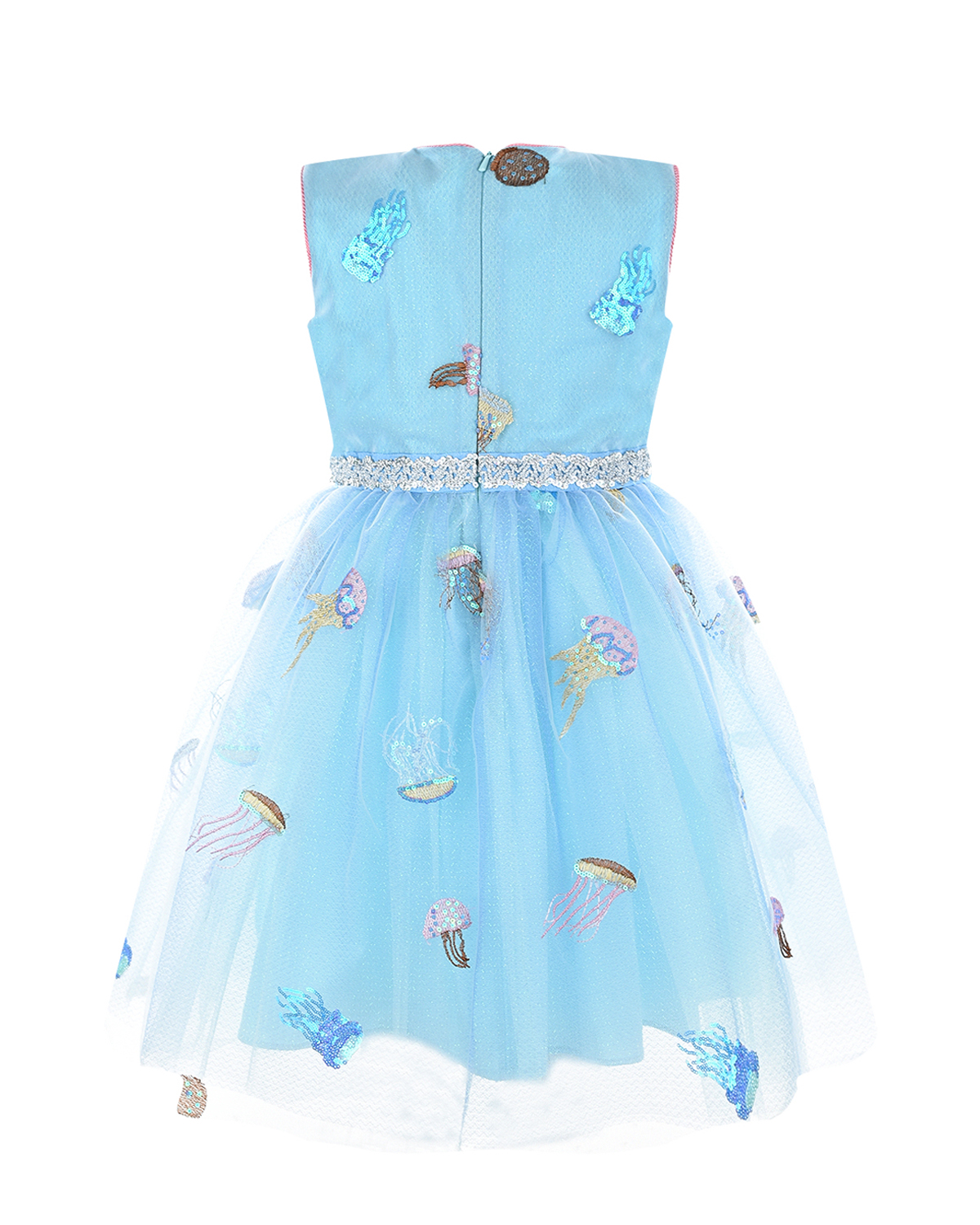 Голубое платье с вышивкой Eirene детское - фото 3