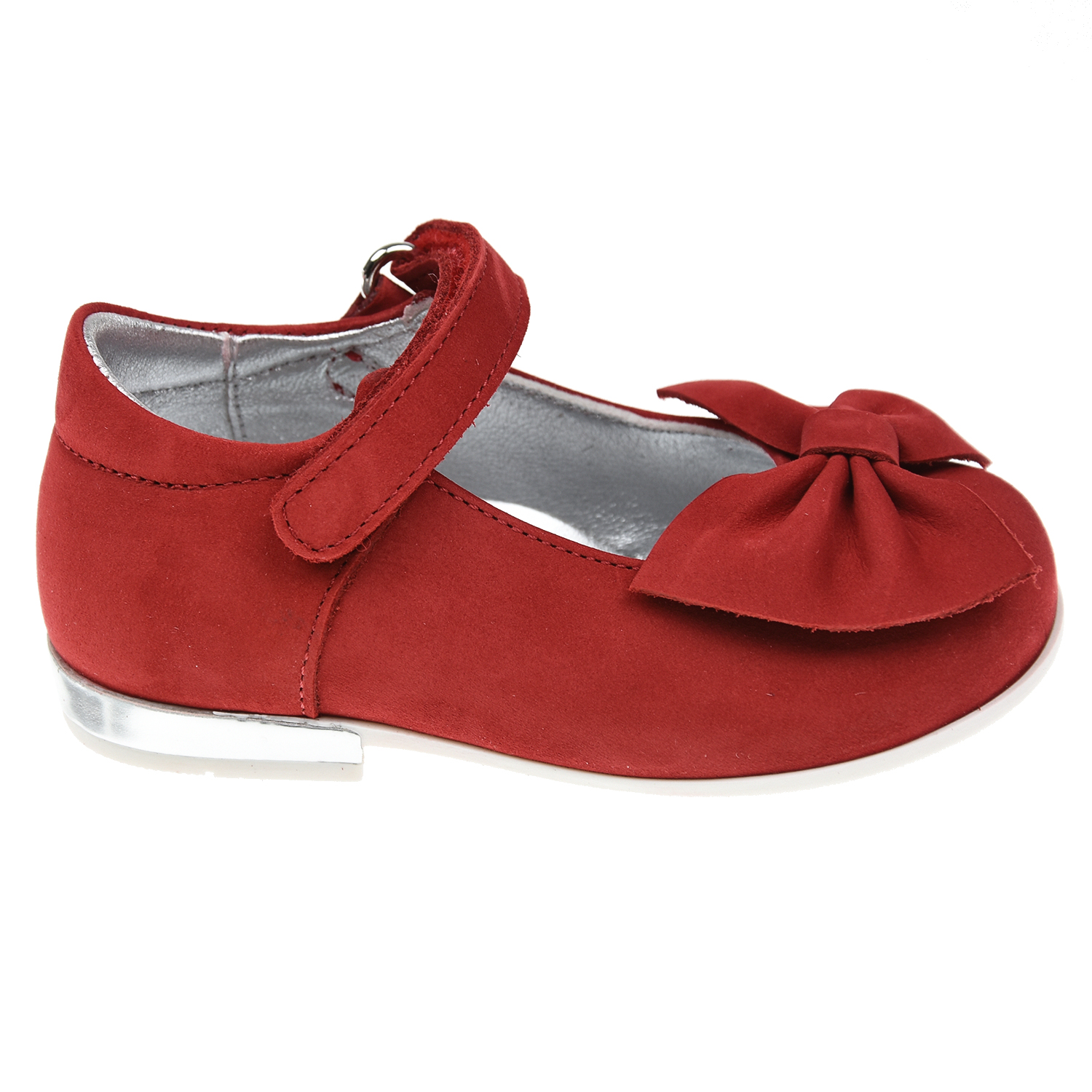 Красные туфли с бантом Monnalisa детские, размер 20, цвет красный - фото 2