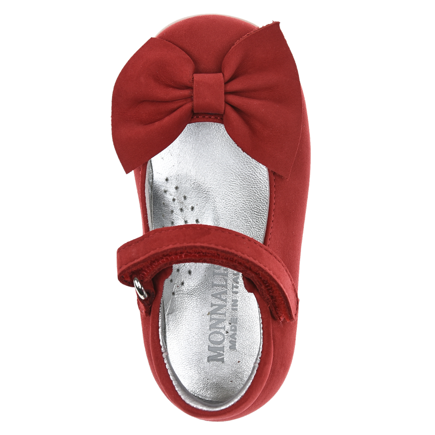 Красные туфли с бантом Monnalisa детские, размер 20, цвет красный - фото 4