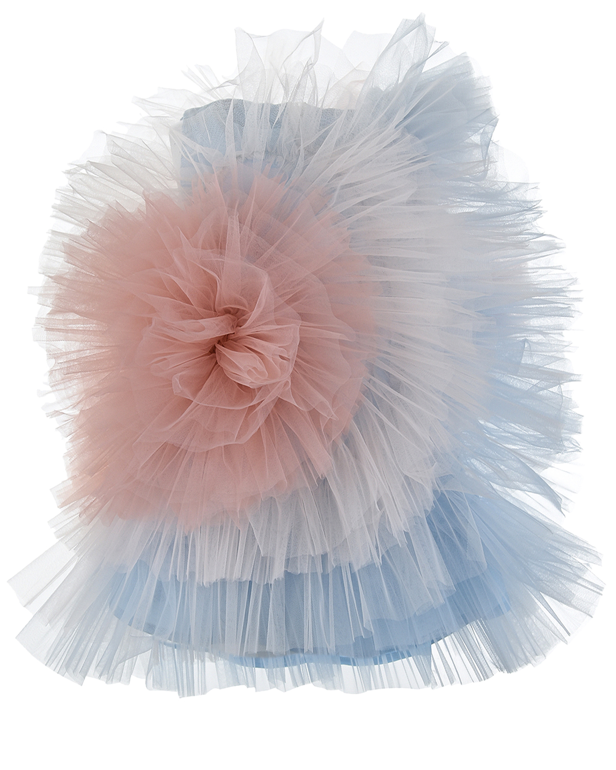 Короткое платье со сплошными оборками Nikolia детское, размер 104, цвет мультиколор - фото 1
