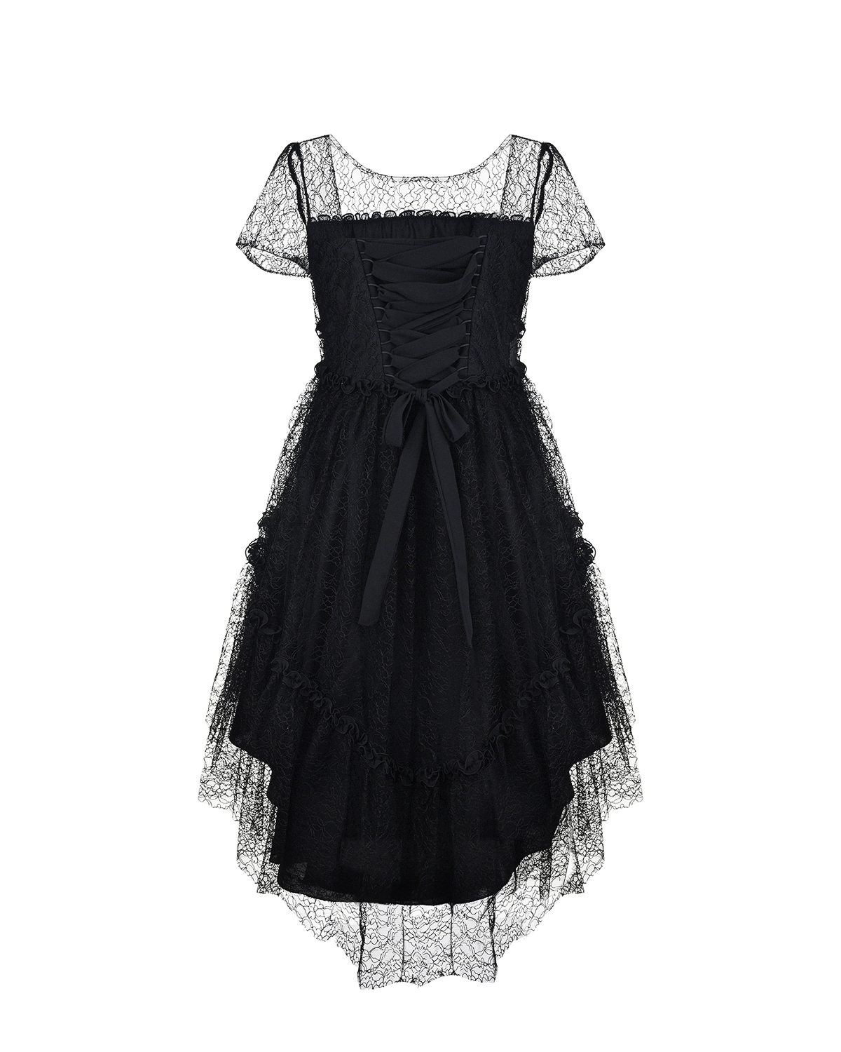 Черное платье с пышной юбкой Aletta детское, размер 128, цвет черный - фото 1