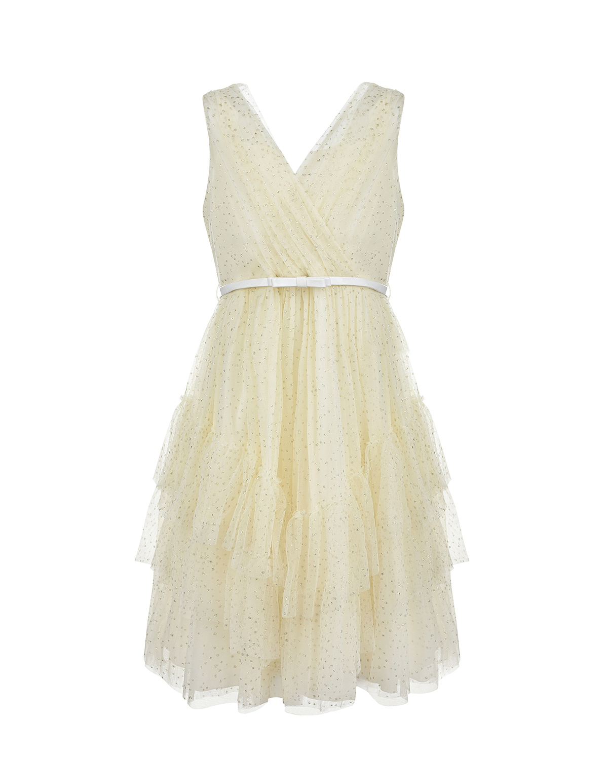 Платье с белым поясом Aletta детское, размер 128, цвет нет цвета - фото 1