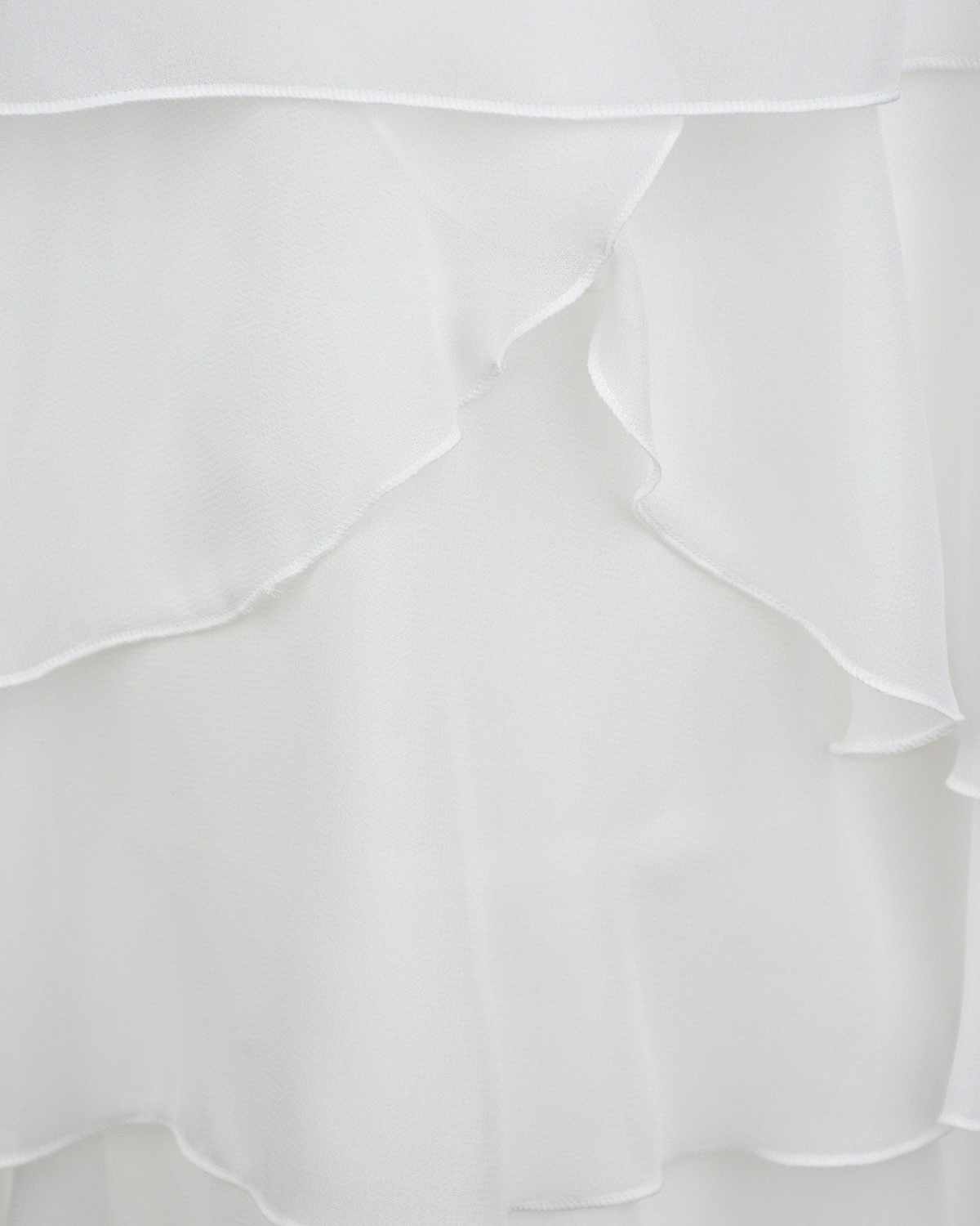 Белое ярусное платье Aletta детское, размер 98, цвет белый - фото 3