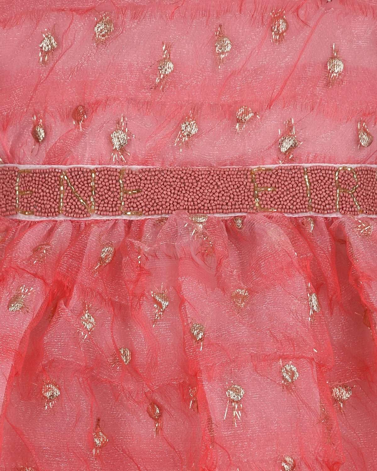 Платье кораллового цвета с рукавами-крылышками Eirene детское, размер 104 - фото 4