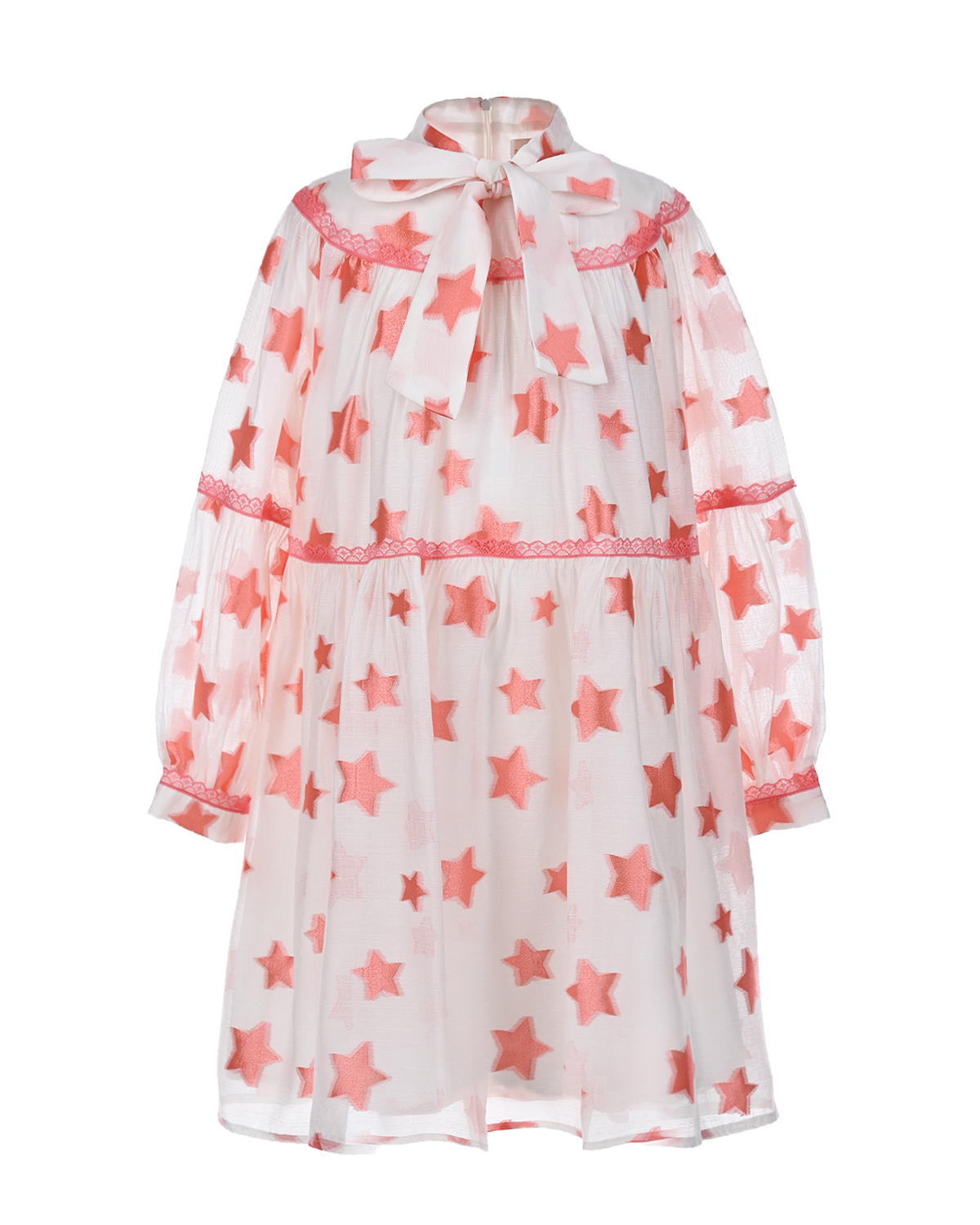 Платье с розовыми звездами Eirene детское, размер 116, цвет мультиколор - фото 1