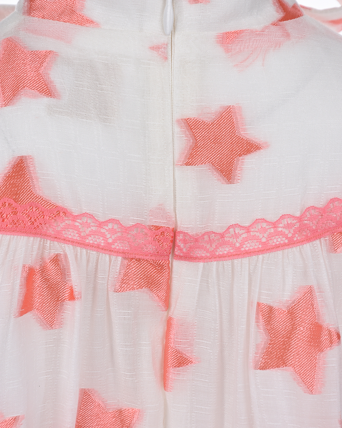 Платье с розовыми звездами Eirene детское, размер 116, цвет мультиколор - фото 4