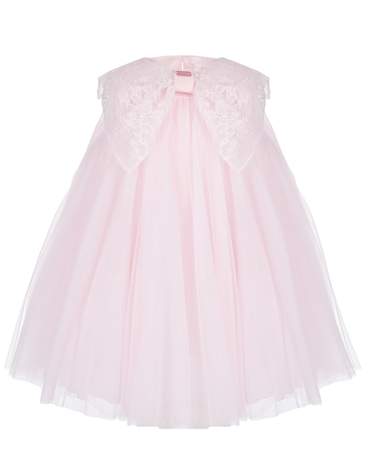 Розовое платье с кружевным бантом Baby A, размер 86, цвет розовый
