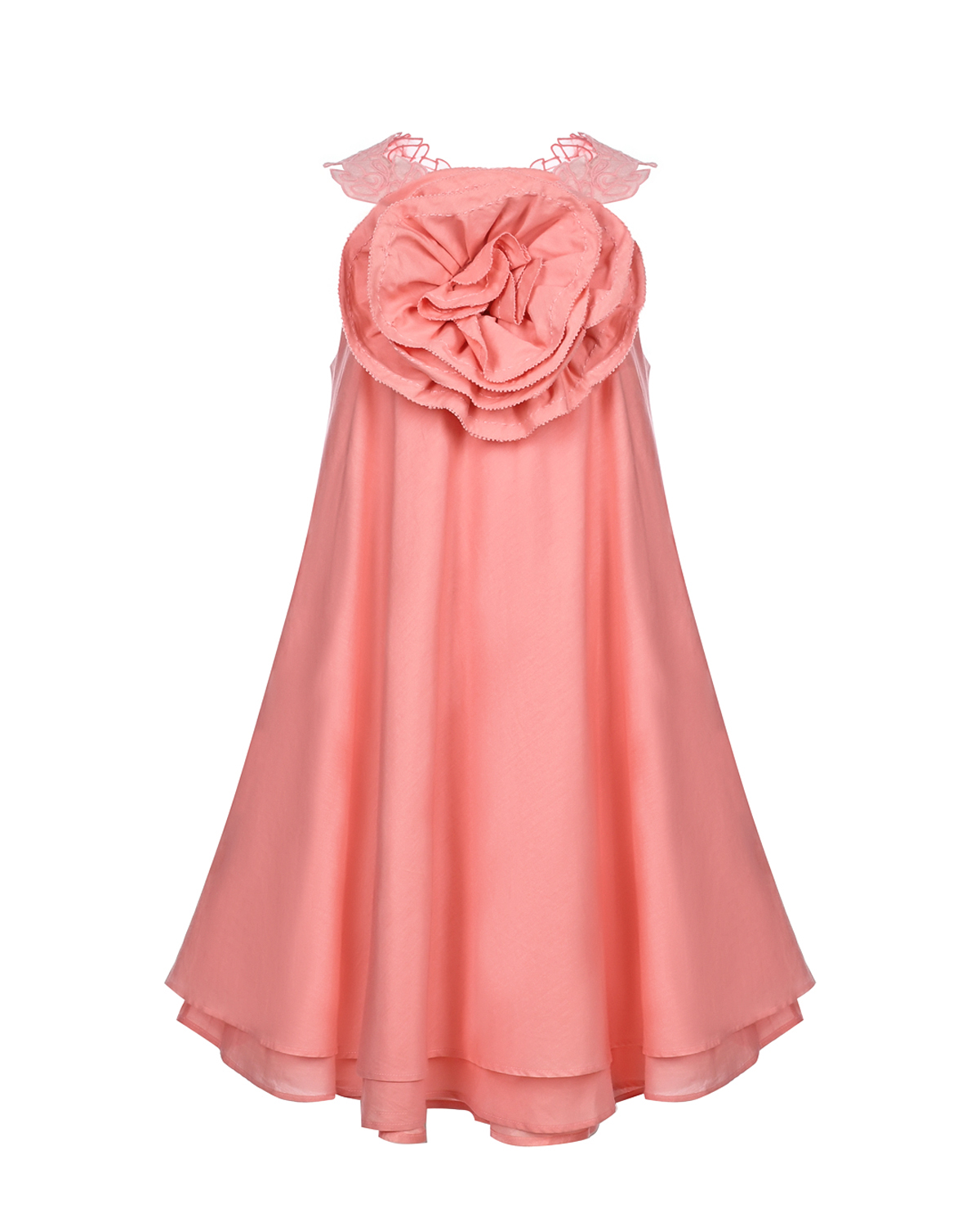 Платье с аппликацией "роза" Ermanno Scervino, размер 152, цвет нет цвета - фото 1