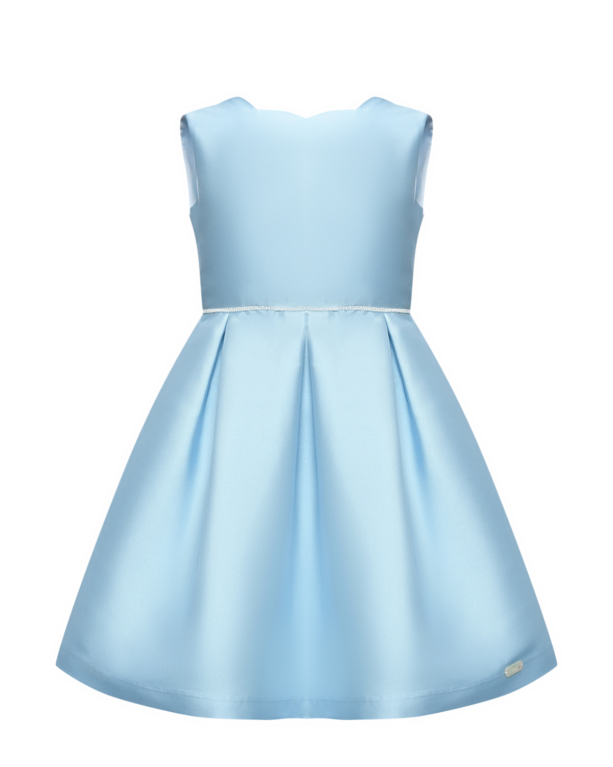 Атласное платье, голубое Tre Api, размер 140, цвет нет цвета